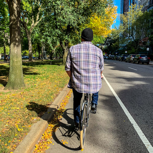biking in boston